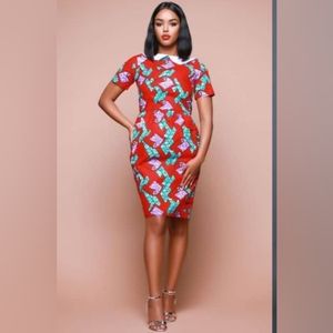 Grassfields Useni Midi Dress sz 4x(US14/16)